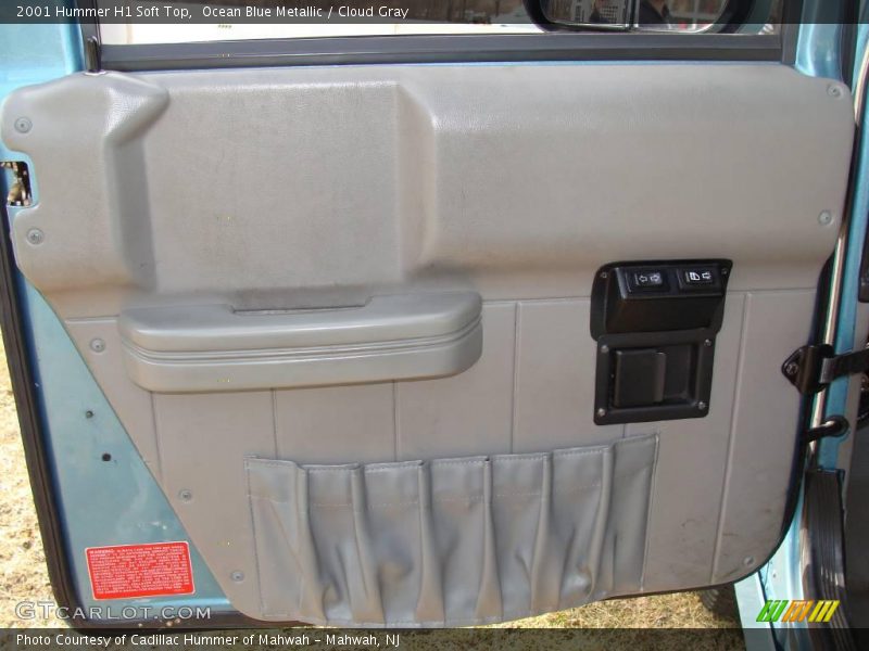Ocean Blue Metallic / Cloud Gray 2001 Hummer H1 Soft Top
