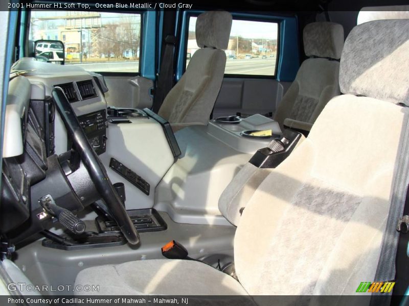 Ocean Blue Metallic / Cloud Gray 2001 Hummer H1 Soft Top