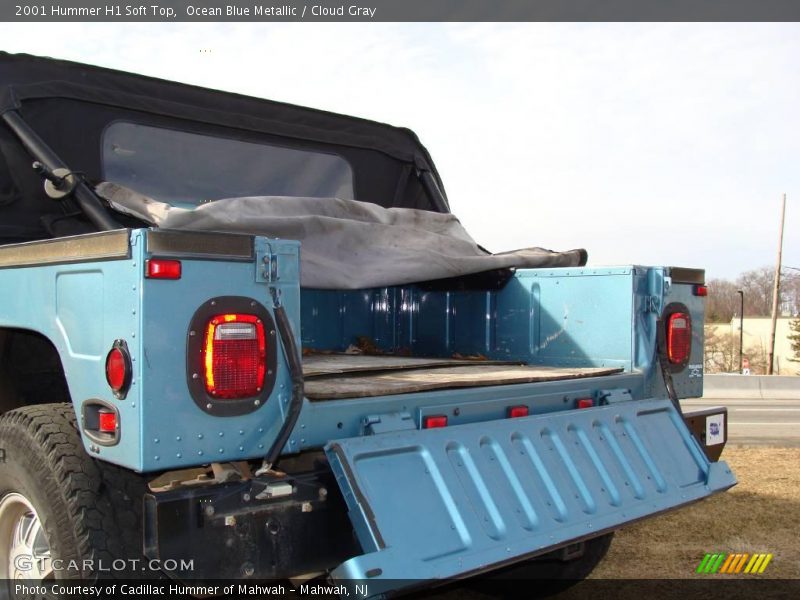 Ocean Blue Metallic / Cloud Gray 2001 Hummer H1 Soft Top