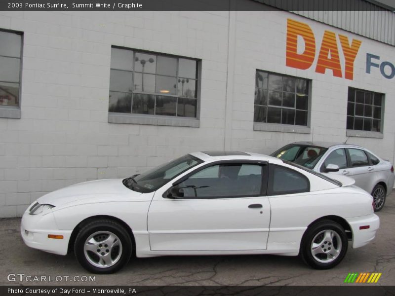 Summit White / Graphite 2003 Pontiac Sunfire