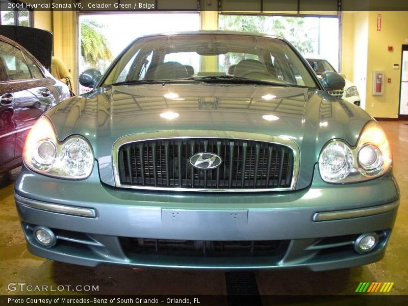 Celadon Green / Beige 2004 Hyundai Sonata V6