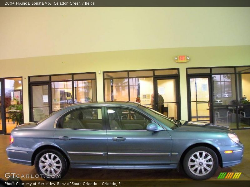 Celadon Green / Beige 2004 Hyundai Sonata V6