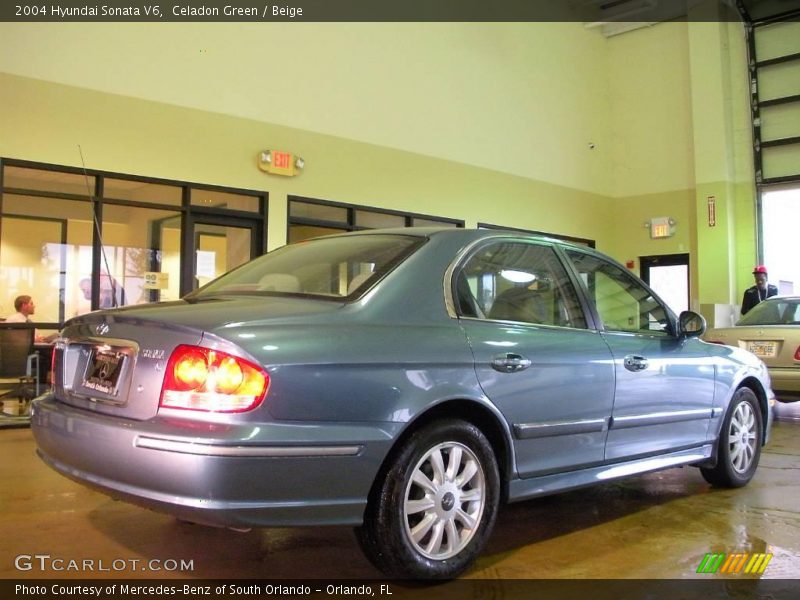 Celadon Green / Beige 2004 Hyundai Sonata V6
