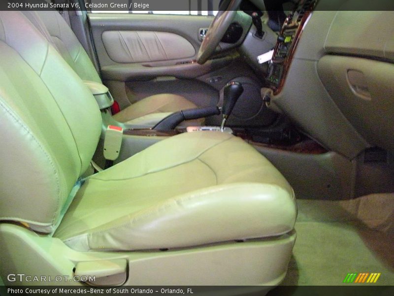Celadon Green / Beige 2004 Hyundai Sonata V6