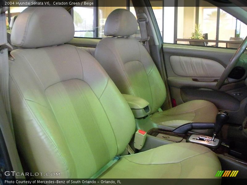 Celadon Green / Beige 2004 Hyundai Sonata V6