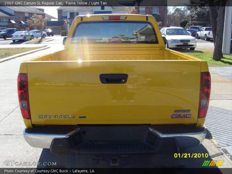 Flame Yellow / Light Tan 2007 GMC Canyon SL Regular Cab