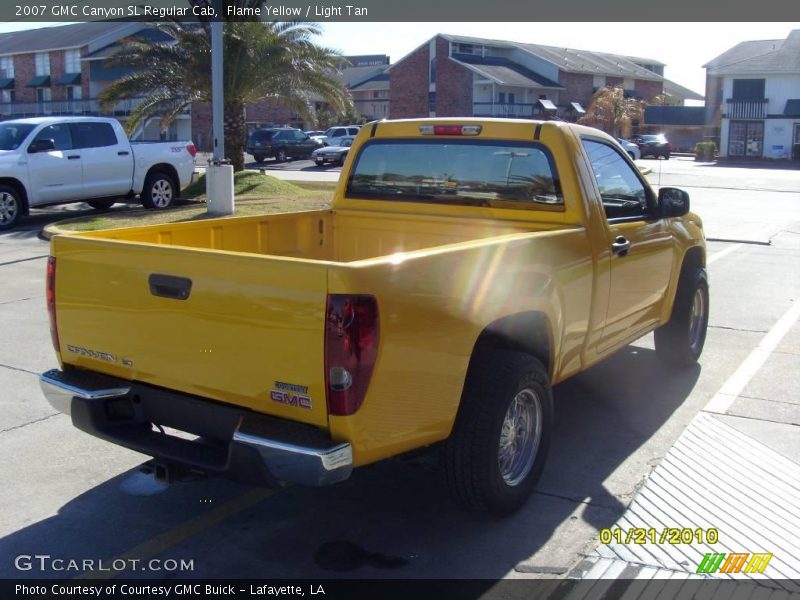 Flame Yellow / Light Tan 2007 GMC Canyon SL Regular Cab