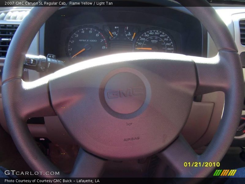 Flame Yellow / Light Tan 2007 GMC Canyon SL Regular Cab