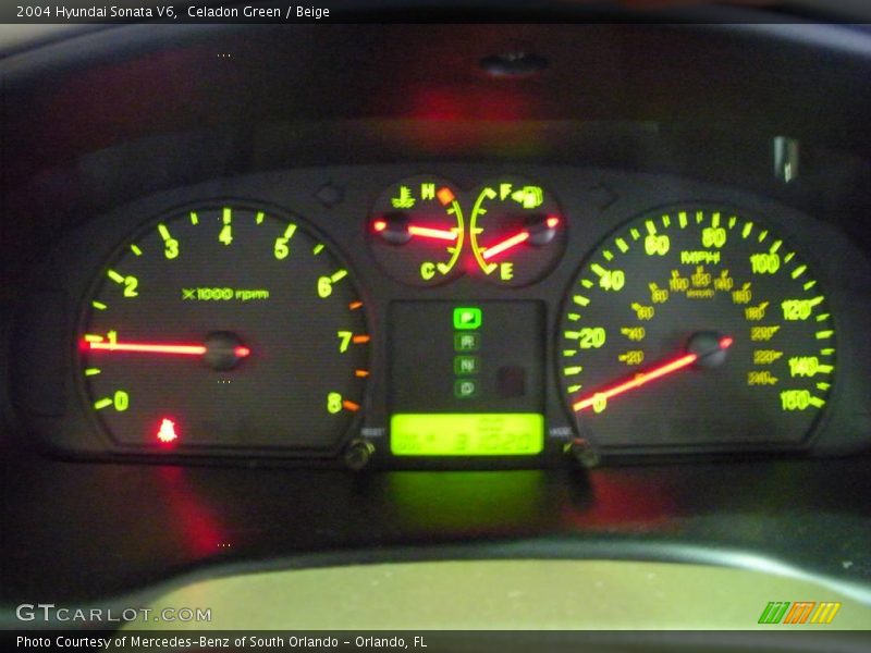 Celadon Green / Beige 2004 Hyundai Sonata V6