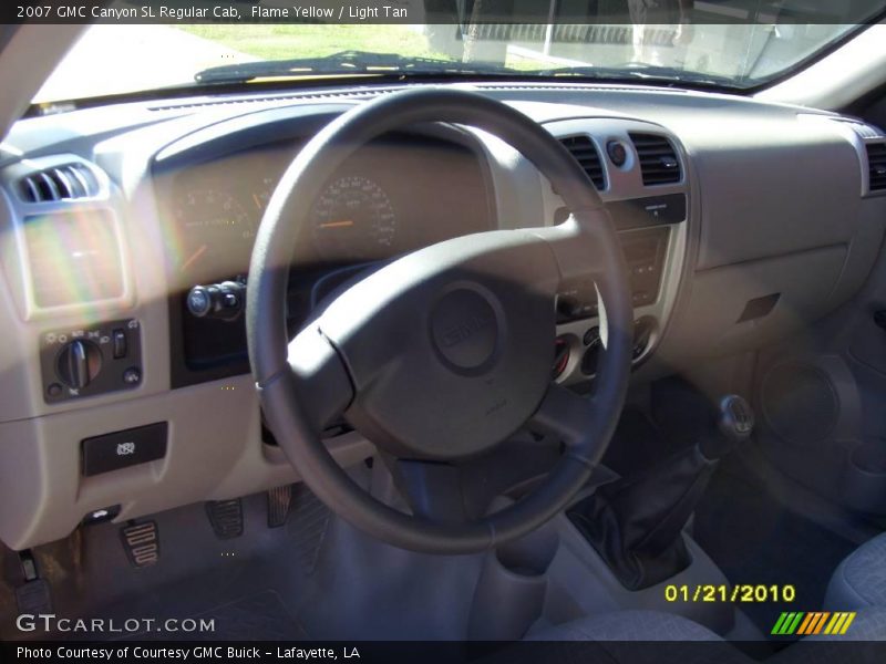 Flame Yellow / Light Tan 2007 GMC Canyon SL Regular Cab