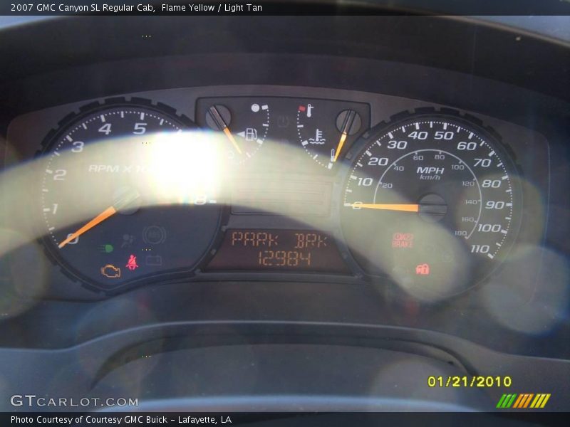 Flame Yellow / Light Tan 2007 GMC Canyon SL Regular Cab