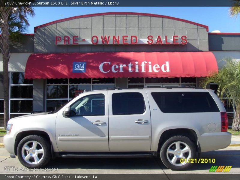 Silver Birch Metallic / Ebony 2007 Chevrolet Suburban 1500 LTZ