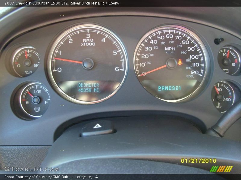 Silver Birch Metallic / Ebony 2007 Chevrolet Suburban 1500 LTZ