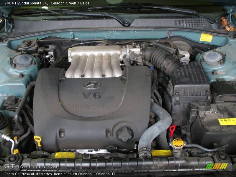 Celadon Green / Beige 2004 Hyundai Sonata V6