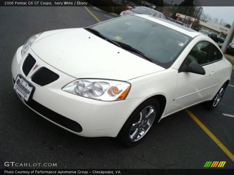 Ivory White / Ebony 2006 Pontiac G6 GT Coupe