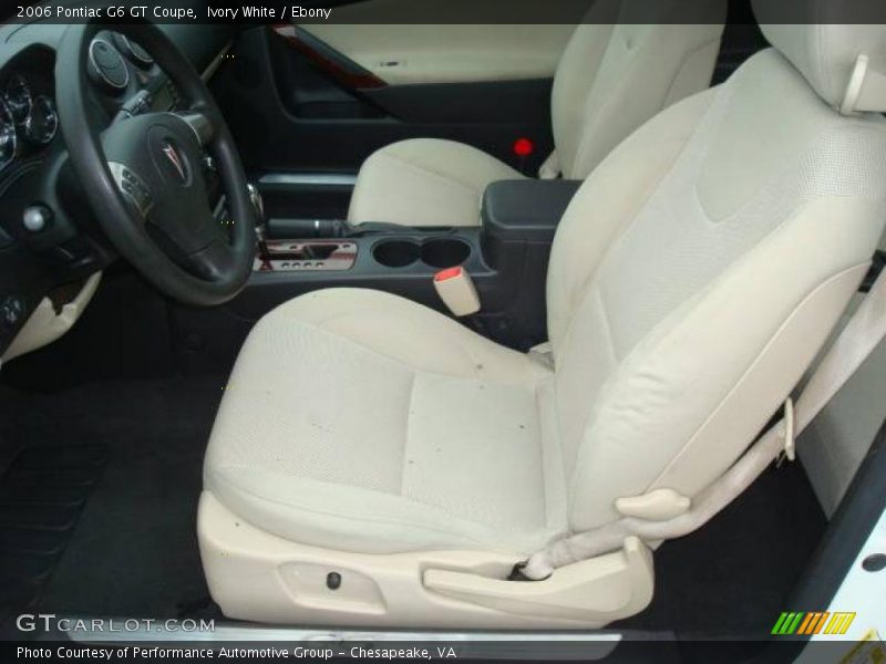 Ivory White / Ebony 2006 Pontiac G6 GT Coupe