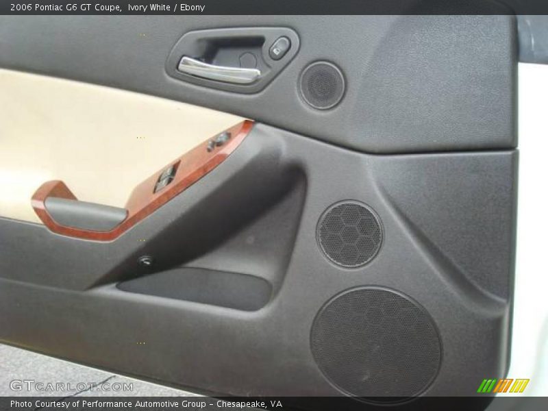 Ivory White / Ebony 2006 Pontiac G6 GT Coupe