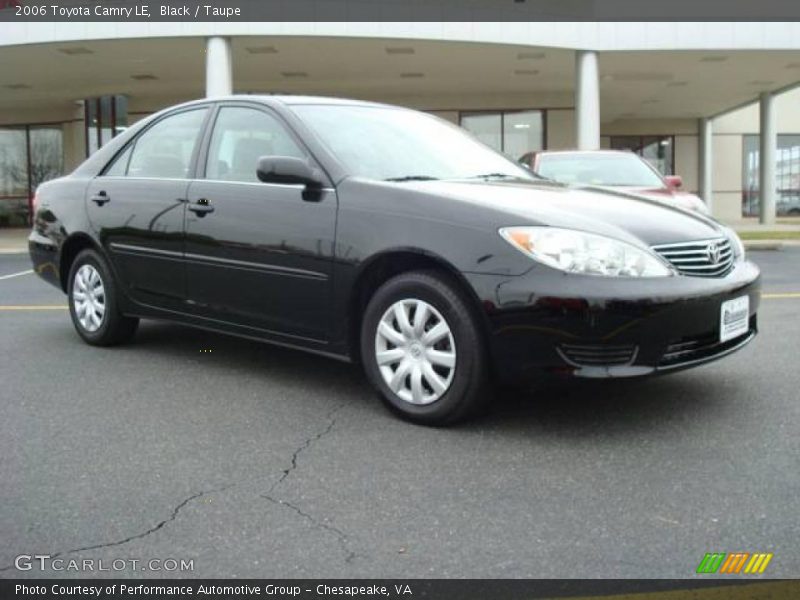 Black / Taupe 2006 Toyota Camry LE