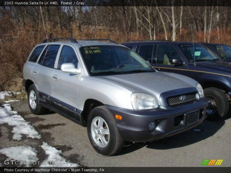 Pewter / Gray 2003 Hyundai Santa Fe LX 4WD