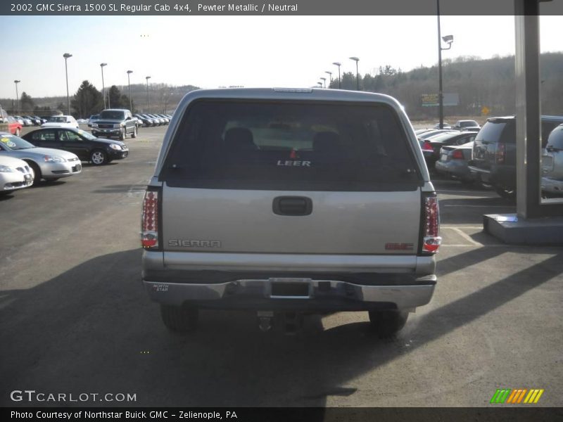 Pewter Metallic / Neutral 2002 GMC Sierra 1500 SL Regular Cab 4x4