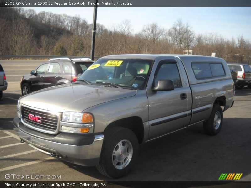 Pewter Metallic / Neutral 2002 GMC Sierra 1500 SL Regular Cab 4x4
