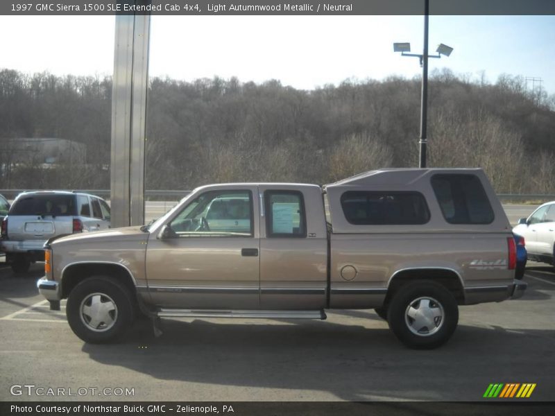Light Autumnwood Metallic / Neutral 1997 GMC Sierra 1500 SLE Extended Cab 4x4