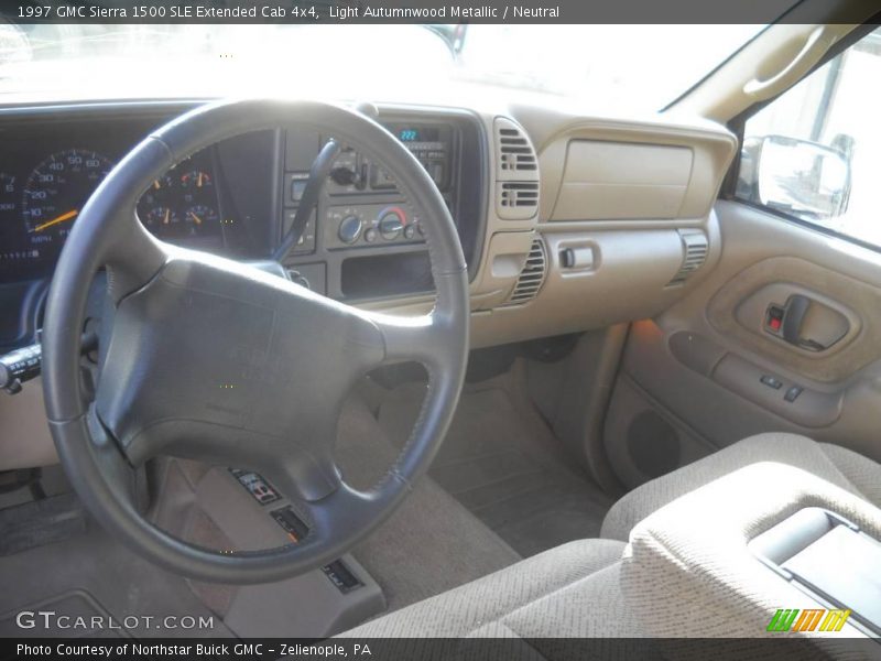Light Autumnwood Metallic / Neutral 1997 GMC Sierra 1500 SLE Extended Cab 4x4