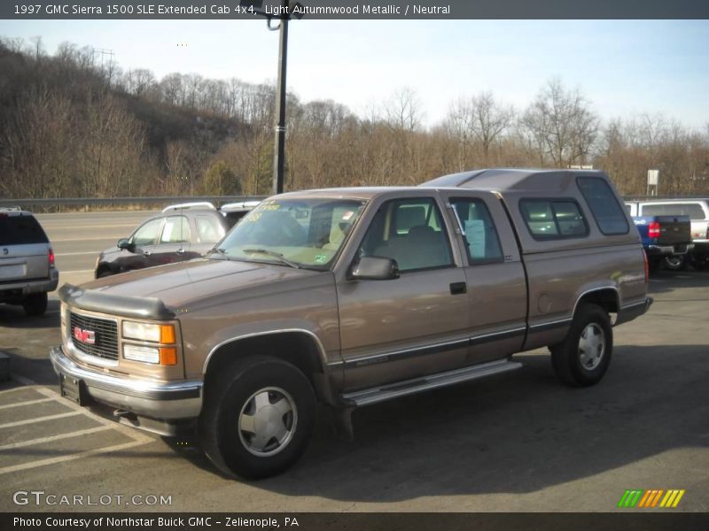 Light Autumnwood Metallic / Neutral 1997 GMC Sierra 1500 SLE Extended Cab 4x4