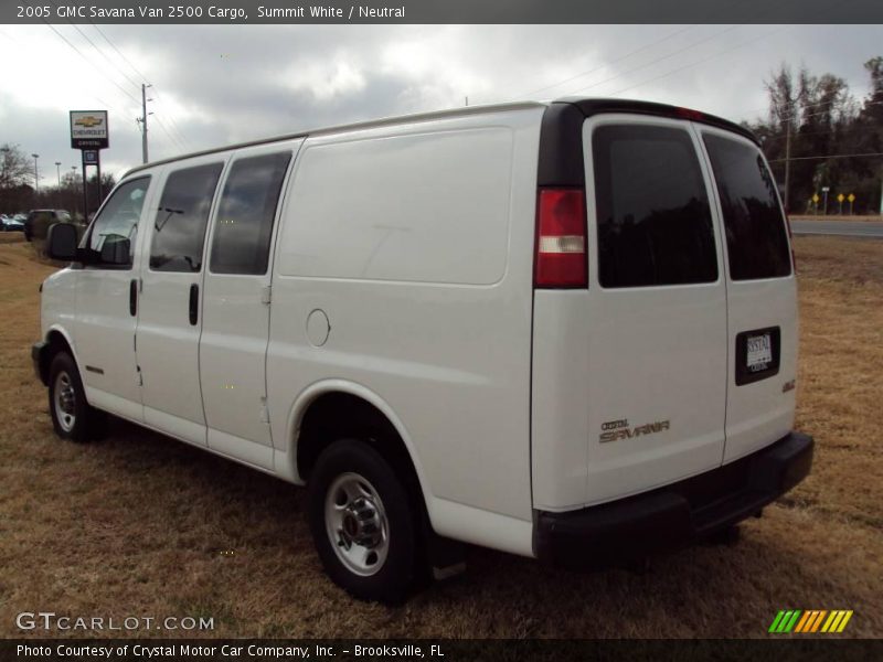 Summit White / Neutral 2005 GMC Savana Van 2500 Cargo