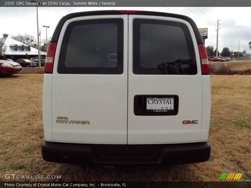 Summit White / Neutral 2005 GMC Savana Van 2500 Cargo