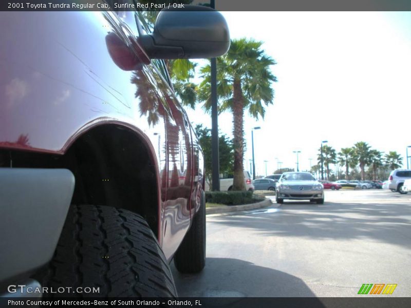 Sunfire Red Pearl / Oak 2001 Toyota Tundra Regular Cab
