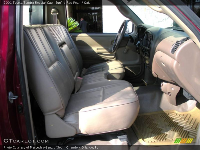 Sunfire Red Pearl / Oak 2001 Toyota Tundra Regular Cab