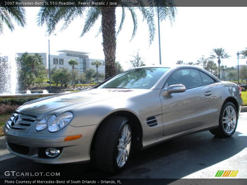 Pewter Metallic / Java 2007 Mercedes-Benz SL 550 Roadster