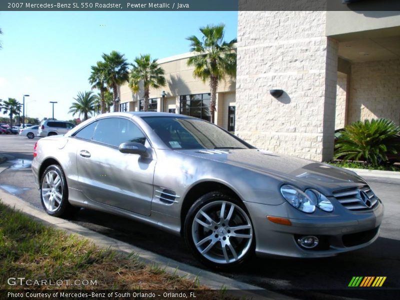 Pewter Metallic / Java 2007 Mercedes-Benz SL 550 Roadster