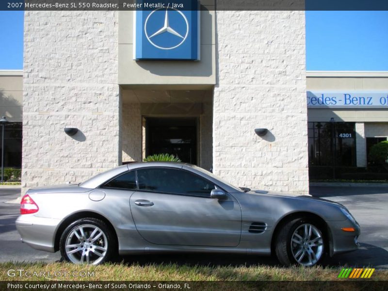 Pewter Metallic / Java 2007 Mercedes-Benz SL 550 Roadster
