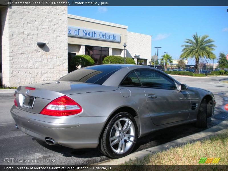 Pewter Metallic / Java 2007 Mercedes-Benz SL 550 Roadster