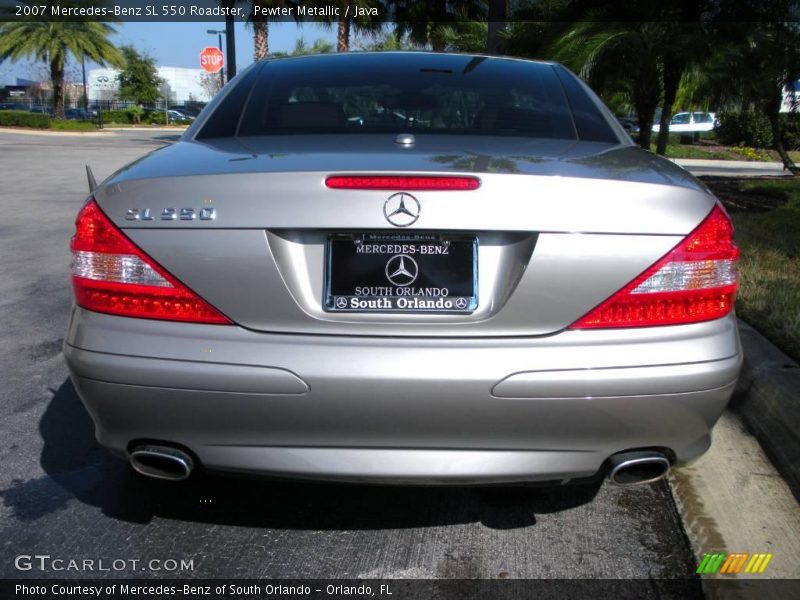 Pewter Metallic / Java 2007 Mercedes-Benz SL 550 Roadster