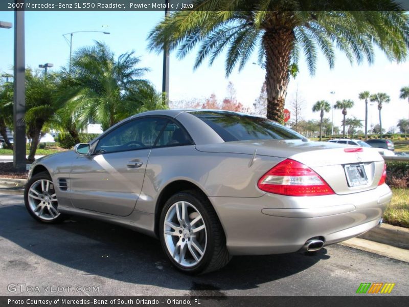 Pewter Metallic / Java 2007 Mercedes-Benz SL 550 Roadster