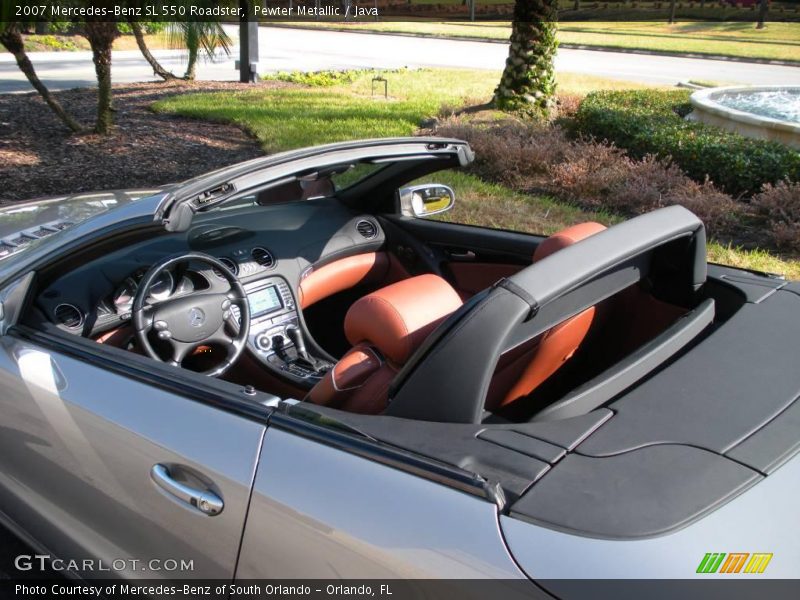 Pewter Metallic / Java 2007 Mercedes-Benz SL 550 Roadster