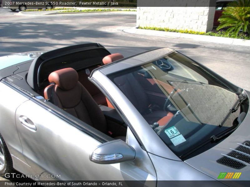 Pewter Metallic / Java 2007 Mercedes-Benz SL 550 Roadster
