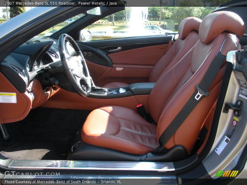 Pewter Metallic / Java 2007 Mercedes-Benz SL 550 Roadster