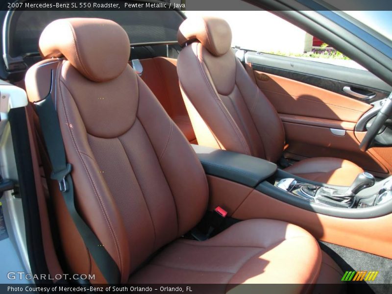 Pewter Metallic / Java 2007 Mercedes-Benz SL 550 Roadster