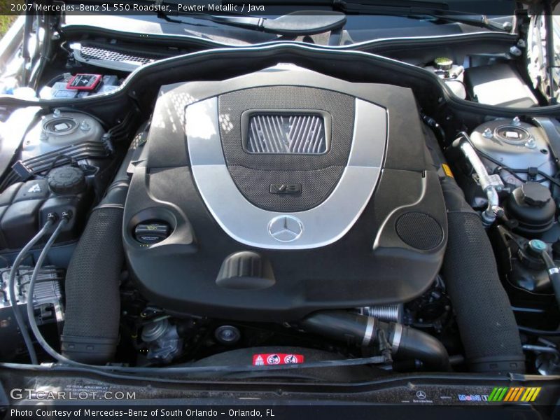 Pewter Metallic / Java 2007 Mercedes-Benz SL 550 Roadster