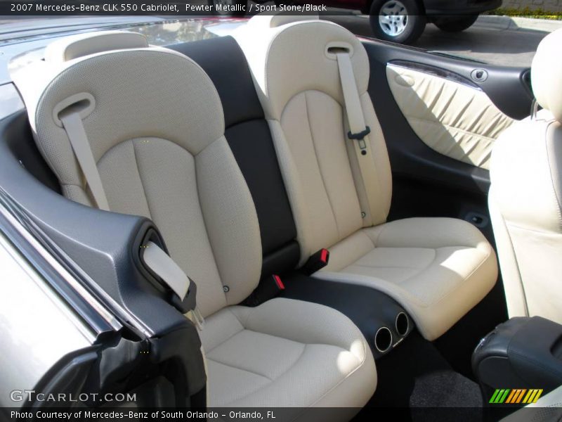 Pewter Metallic / Sport Stone/Black 2007 Mercedes-Benz CLK 550 Cabriolet
