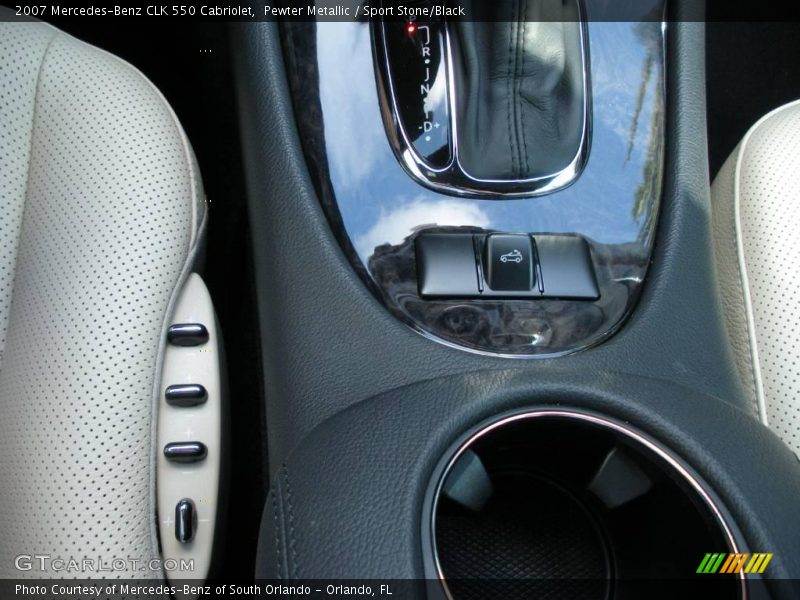 Pewter Metallic / Sport Stone/Black 2007 Mercedes-Benz CLK 550 Cabriolet