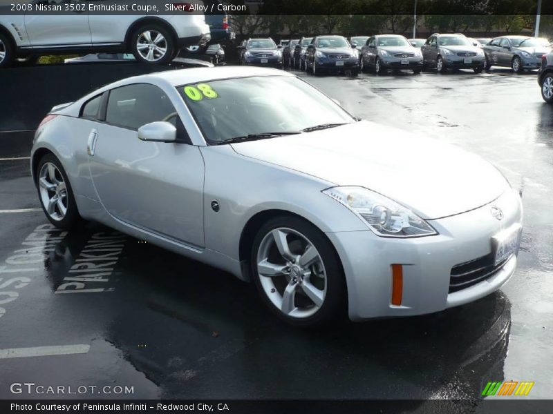 Silver Alloy / Carbon 2008 Nissan 350Z Enthusiast Coupe