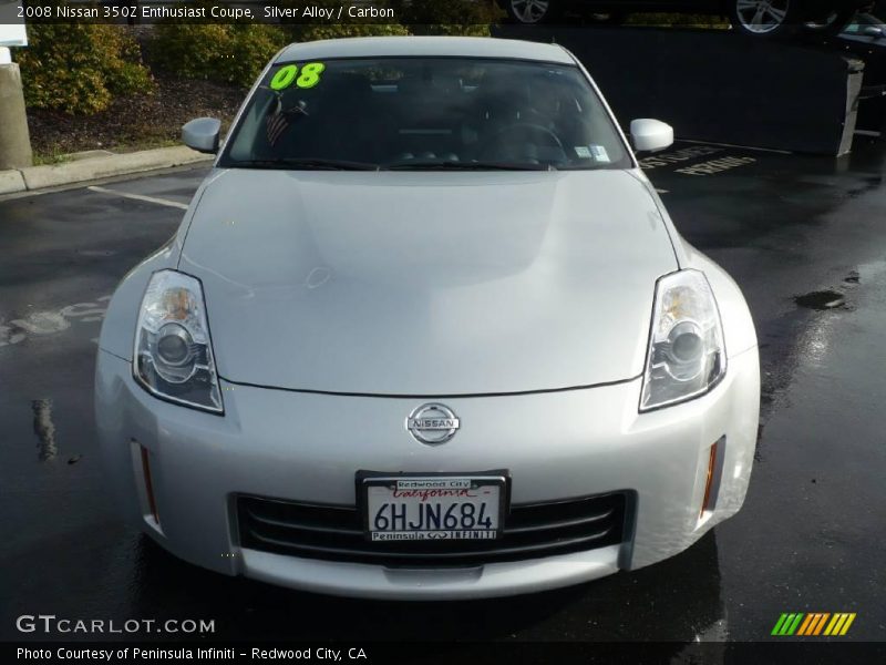 Silver Alloy / Carbon 2008 Nissan 350Z Enthusiast Coupe
