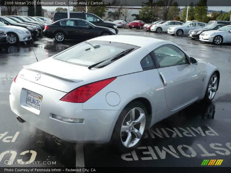 Silver Alloy / Carbon 2008 Nissan 350Z Enthusiast Coupe