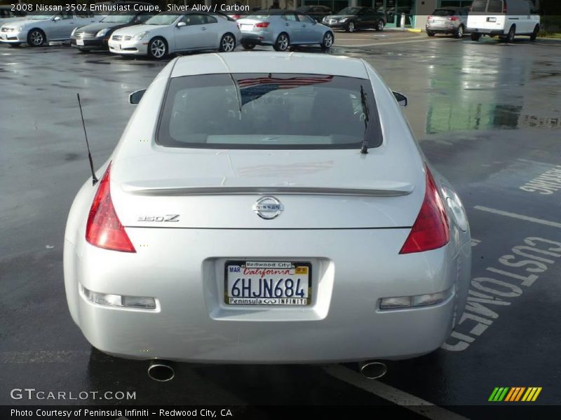 Silver Alloy / Carbon 2008 Nissan 350Z Enthusiast Coupe