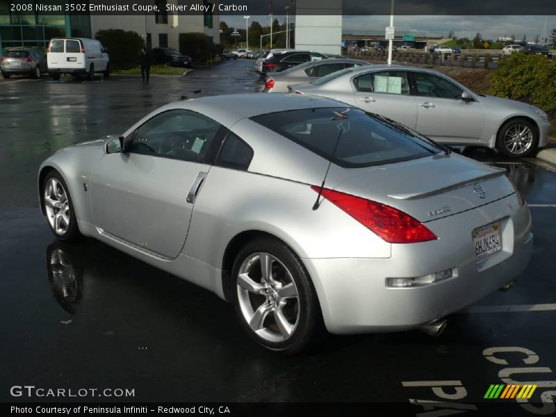 Silver Alloy / Carbon 2008 Nissan 350Z Enthusiast Coupe